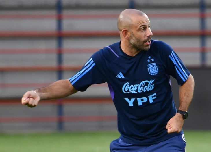 Javier Mascherano respira tras la victoria ante Irak en los Juegos Olímpicos. Javier Mascherano respira tras la victoria ante Irak en los Juegos Olímpicos.