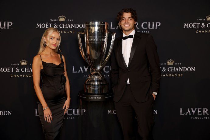 La pareja es una de las famosas del circuito ATP. La pareja es una de las famosas del circuito ATP.