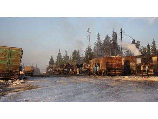 El bombardeo tuvo lugar en la ciudad siria de Alepo.