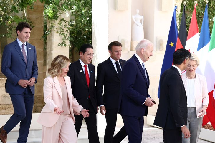 World leaders meet in Italy for the G7 summit. World leaders meet in Italy for the G7 summit.