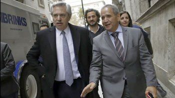 Alberto Fernández y Sergio Palazzo.