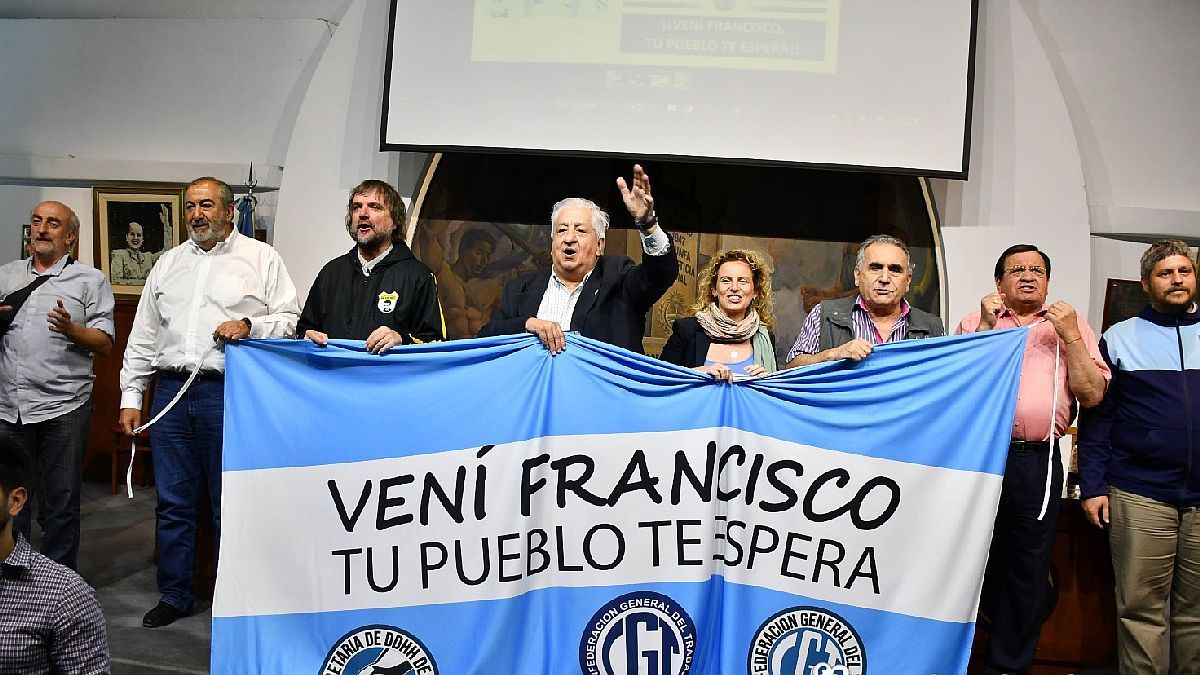 The CGT joins the campaign for the Pope’s return to Argentina: “Come Francisco, your people are waiting for you”