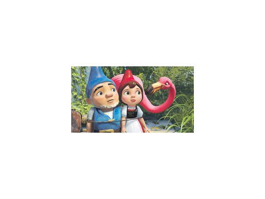Gnomeo, Julieta y el flamenco sentimental, en la divertida película de animación sobre el clásico de Shakespeare.