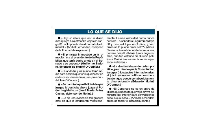 ámbito.com | Destitución de Moliné provoca crisis en PJ