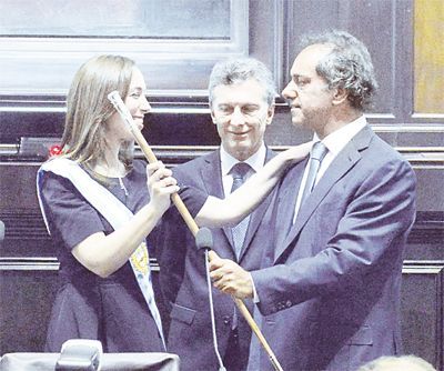 María Eugenia Vidal, primera mujer en gobernar Buenos Aires.