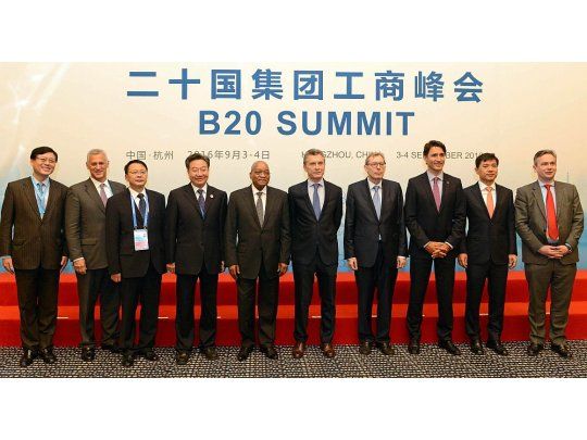 Macri expuso en la apertura de la cumbre de negocios.