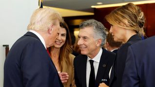 Mauricio Macri y Donald Trump se encontraron en la final del Mundial de Clubes.
