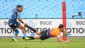 Boffelli anotó uno de los seis tries que apoyaron los Jaguares ante los Bulls.