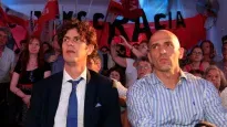 Emiliano Yacobitti junto a Martín Lousteau, los más críticos a la alianza de Mauricio Macri.