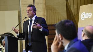 El presidente de la Cámara de Diputados, Sergio Massa, participó del Plenario Nacional de CAME.