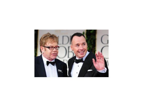 Elton John y David Furnish.
