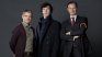 Martin Freeman, Benedict Cumberbatch and Mark Gattis starred in the BBC series. Martin Freeman, Benedict Cumberbatch and Mark Gattis starred in the BBC series.