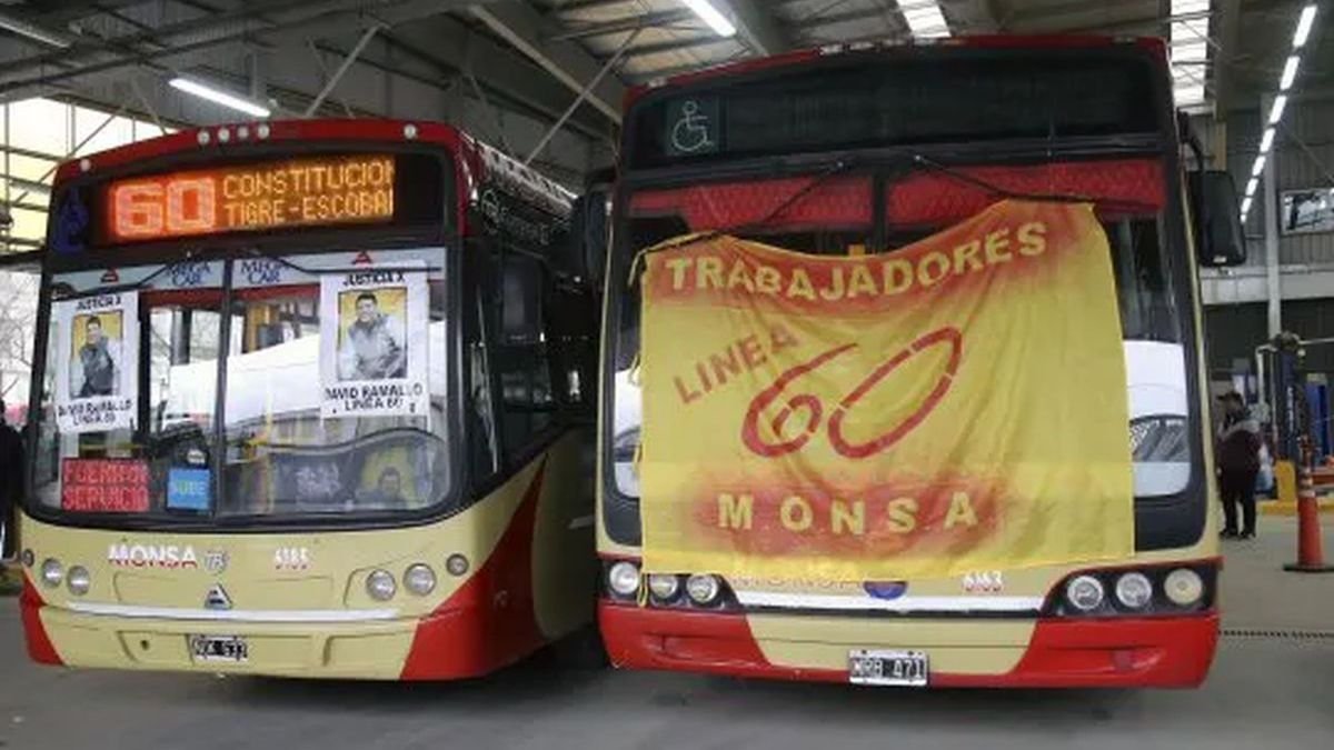 Colectivos paro total de la línea 60 durante todo el día en reclamo