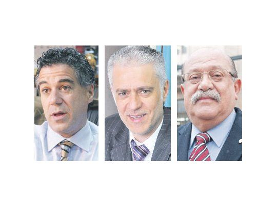 Daniel Rafecas, Ricardo Sáenz y Jorge Di Lello