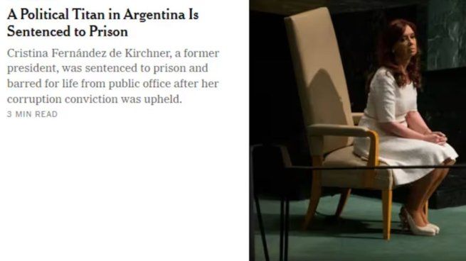 Medios de todo el mundo se hicieron eco del fallo que decidió el futuro de Cristina Kirchner.