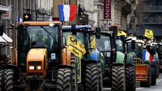 Los agricultores franceses reclaman, entre tantas cosas, por la competencia desleal por los productos del Mercosur y Ucrania.