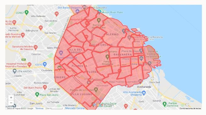 Gran diferencia de precios en los barrios porteños. 