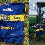 La camiseta que Boca lanzó al cielo en homenaje a Miguel Russo apareció en un pueblo de Uruguay La camiseta que Boca lanzó al cielo en homenaje a Miguel Russo apareció en un pueblo de Uruguay