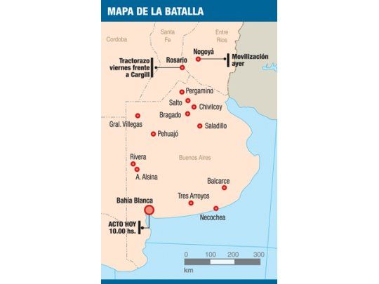 El campo, en guerra: hoy, acto en Bahía Blanca