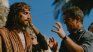 Jim Caviezel y Mel Gibson durante el rodaje de La Pasión de Cristo.