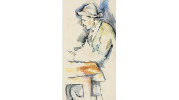 La acuarela «Un jugador de cartas», que setemía perdida, será subastada por «Christie’s» de Nueva York.