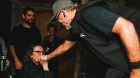Charly junto a León en el&nbsp; Festival Medio y Medio.&nbsp;
