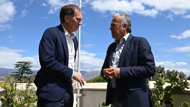 Diego Santilli y Alfredo Cornejo estuvieron juntos en Mendoza.