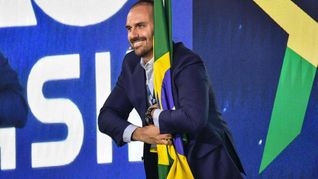 El diputado e hijo del presidente de Brasil, Eduardo Bolsonaro.