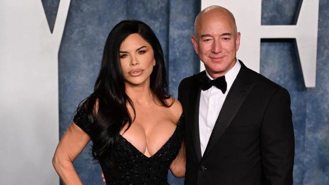 Lauren Sánchez y Jeff Bezos.