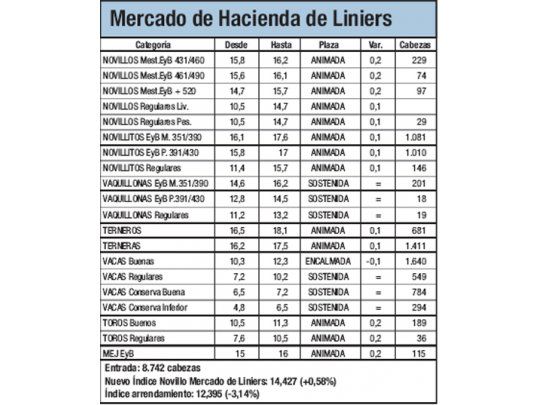 Leve suba para la hacienda: un 0,6%