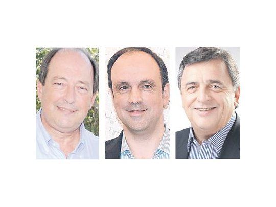 Ernesto Sanz, José Corral y Mario Negri