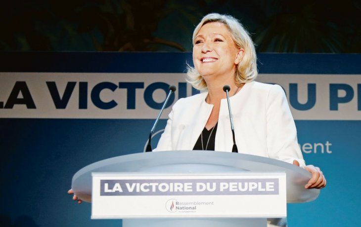 La dirigente ultra Marine Le Pen.