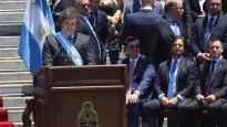 En el discurso, Milei afirmó que la deuda con importadores supera los 30.000 millones de dólares.