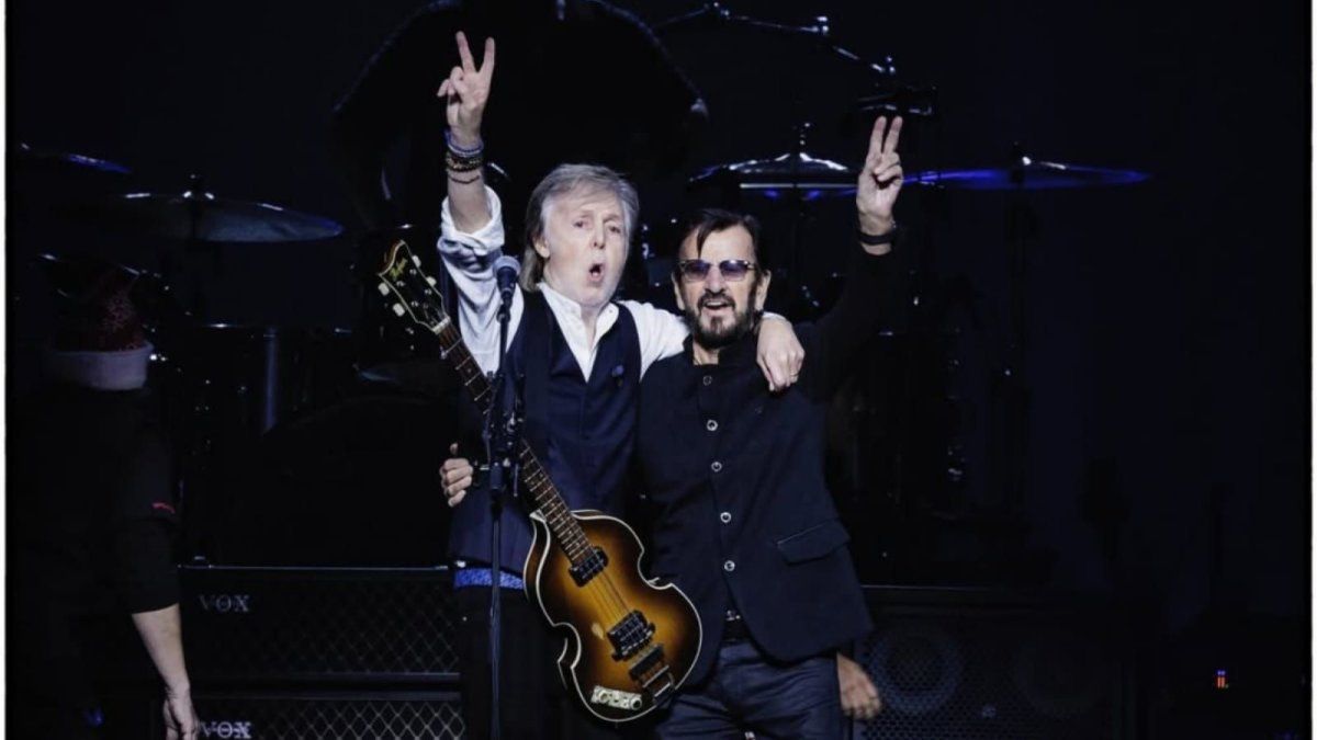 Paul McCartney closed his tour and shared the stage with Ringo Starr and Ron Wood