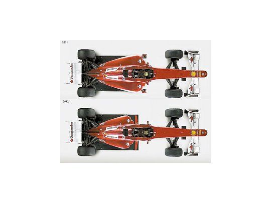 Dos proyecciones de la nueva Ferrari.