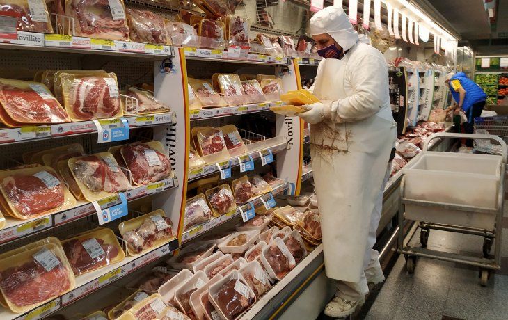 ámbito.com | Góndolas Inflación Carnes Consumo 13-04-2021