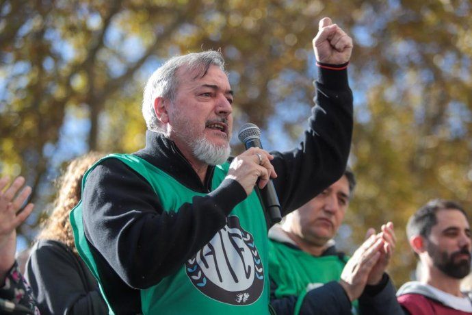 El secretario general de ATE, Rodolfo Aguiar. El secretario general de ATE, Rodolfo Aguiar.