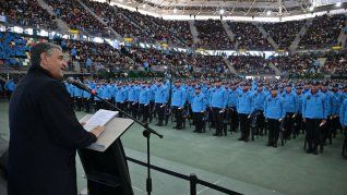 Los nuevos egresados realizaron los cursos NICE, un programa de un año que aprovecha la trayectoria de exintegrantes de otras fuerzas de seguridad.