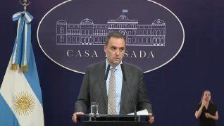 El vocero presidencial, Manuel Adorni.
