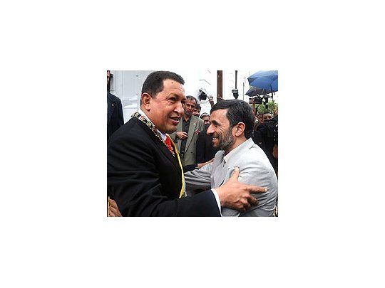 Hugo Chávez y Mahmud Ahmadinejad
