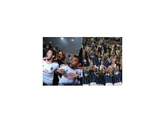 Milan e Inter, los más poderosos, festejaron la liga y la Copa Italia, respectivamente.