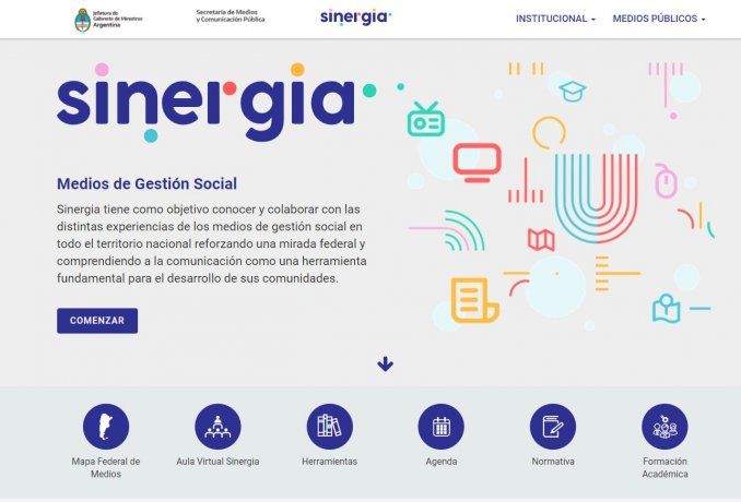 Presentaron Sinergia, el primer espacio para que el Estado Nacional de visibilidad a las acciones realizadas por los medios de comunicación de gestión social.