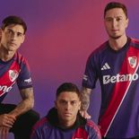 Lucas Martínez Quarta, Juan Fernando Quintero y Anibal Moreno fueron los elegidos para presentar la camiseta. Lucas Martínez Quarta, Juan Fernando Quintero y Anibal Moreno fueron los elegidos para presentar la camiseta.