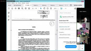 Una nueva audiencia virtual vía Zoom.