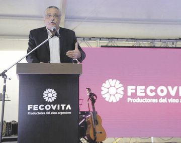contexto. Eduardo Sancho, presidente de la Federación de Cooperativas Vitivinícolas Argentinas, reclamó un escenario de mayor estabilidad económica nacional.