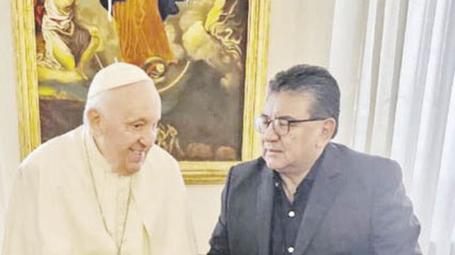 visita. José Voytenco, UATRE, se sumó a las visitas al papa Francisco.