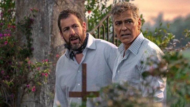 Adam Sandler y George Clooney protagonizan esta nueva película de Netflix.