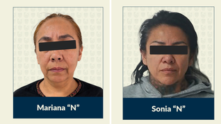 Las dos detenidas por la muerte de Dulce María. Las dos detenidas por la muerte de Dulce María.