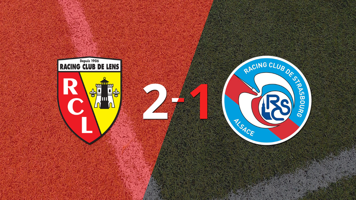 Lens defeated RC Strasbourg 2-1 at home