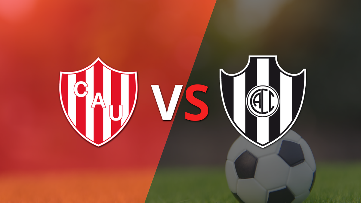 The first half ends with a victory for Unión vs Central Córdoba (SE) by 2-1